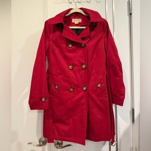 Michael Kors Red Trench Coat